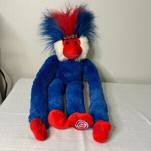 MLB‎ CHICAGO CUBS BLUE & RED RALLY 20" PLUSH STUFFED MONKEY ANIMAL